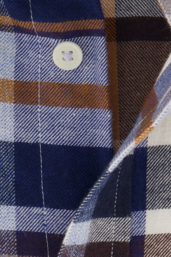casual overhemd Giordano blauw gestreept katoen normale fit 