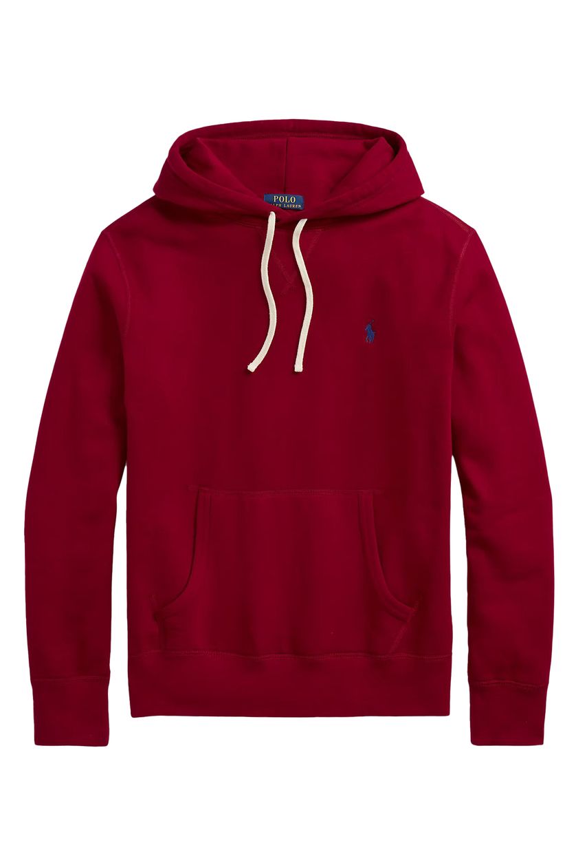 Polo Ralph Lauren Big & Tall sweater rood effen katoen hoodie 