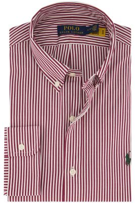 Polo Ralph Lauren Polo Ralph Lauren casual overhemd Big & Tall rood gestreept katoen normale fit