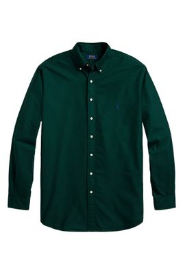 Polo Ralph Lauren casual overhemd Polo Ralph Lauren Big & Tall groen effen katoen normale fit 