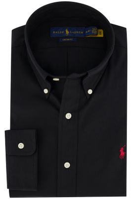 Polo Ralph Lauren Polo Ralph Lauren casual overhemd Big & Tall zwart effen katoen normale fit