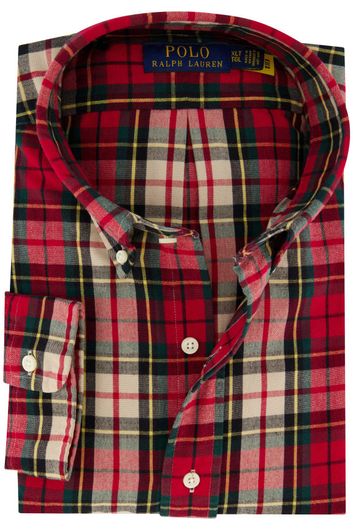 Polo Ralph Lauren casual overhemd normale fit rood geruit katoen