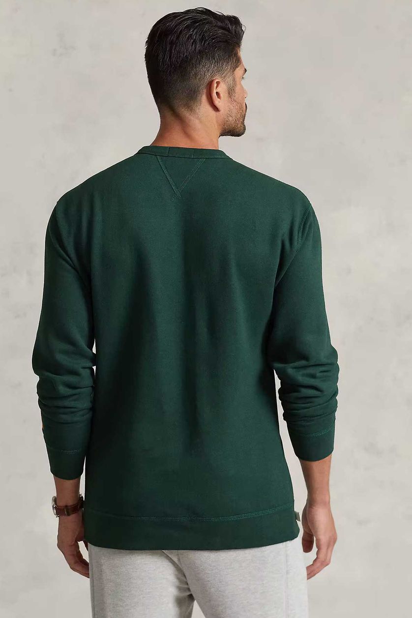Polo Ralph Lauren trui groen effen katoen ronde hals 