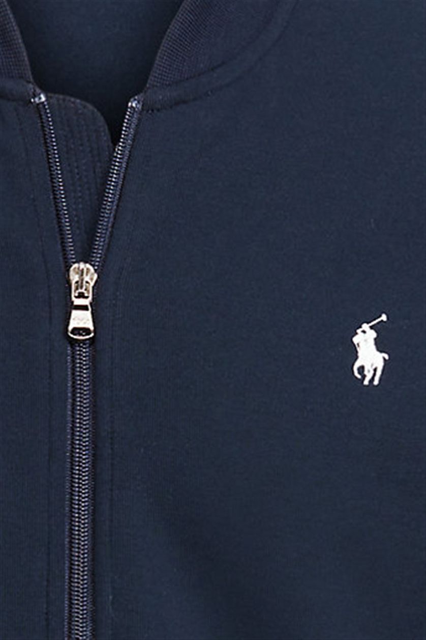 Polo Ralph Lauren vest Big & Tall blauw effen katoen rits
