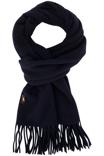 Polo Ralph Lauren sjaal donkerblauw effen 