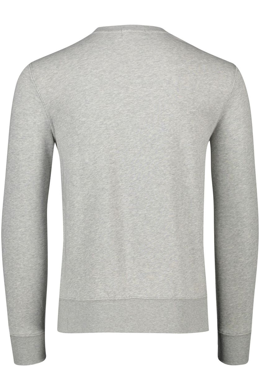 Polo Ralph Lauren sweater grijs geprint katoen ronde hals 