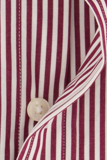 casual overhemd Polo Ralph Lauren bordeaux gestreept katoen slim fit 