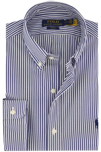 casual overhemd Polo Ralph Lauren Slim Fit blauw gestreept katoen slim fit 