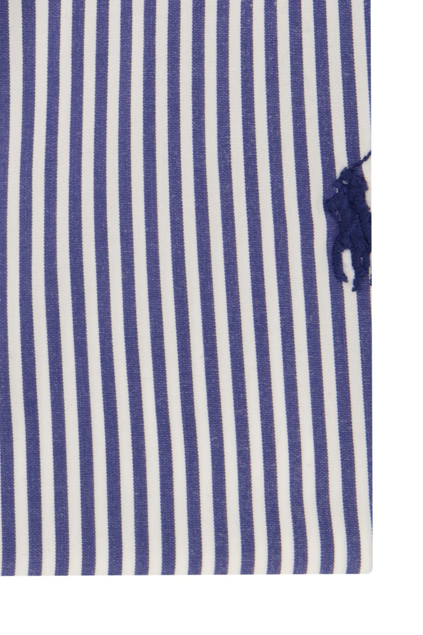 Polo Ralph Lauren casual overhemd Slim Fit blauw gestreept katoen slim fit