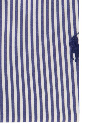 Polo Ralph Lauren casual overhemd Slim Fit slim fit blauw gestreept katoen