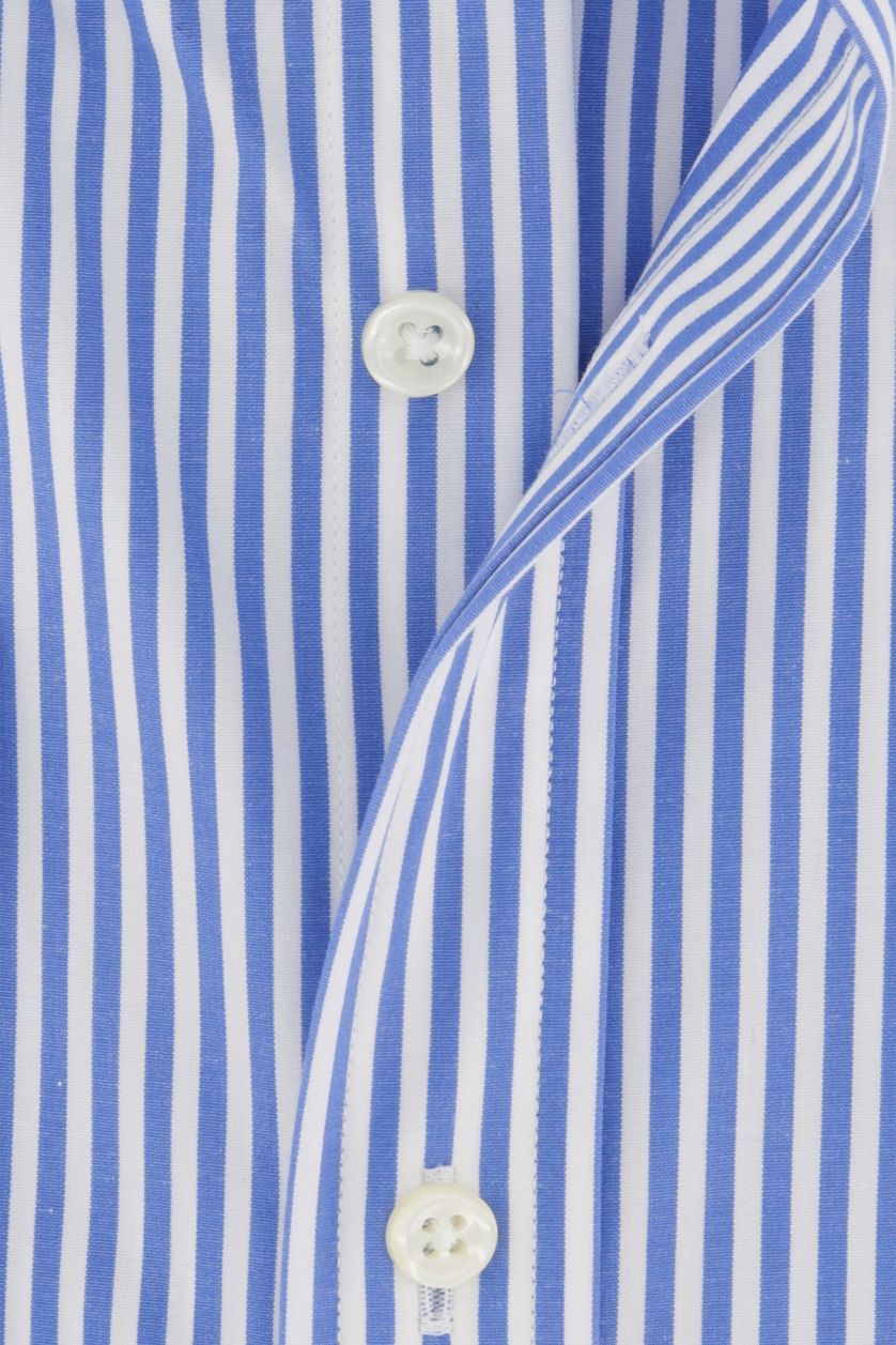 Polo Ralph Lauren casual overhemd lichtblauw gestreept katoen slim fit