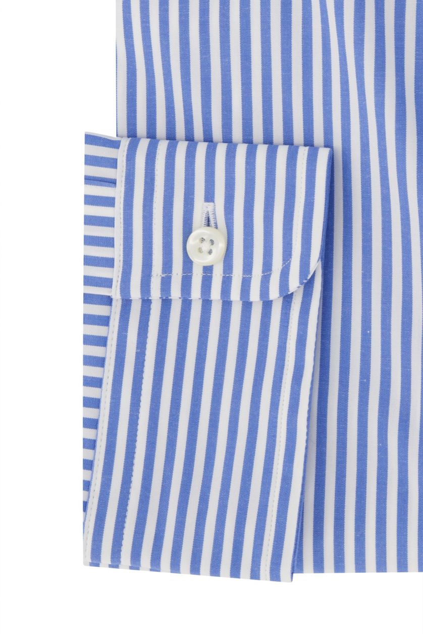 Polo Ralph Lauren casual overhemd lichtblauw gestreept katoen slim fit