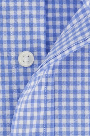 Casual Polo Ralph Lauren overhemd Slim Fit slim fit blauw wit ruit katoen