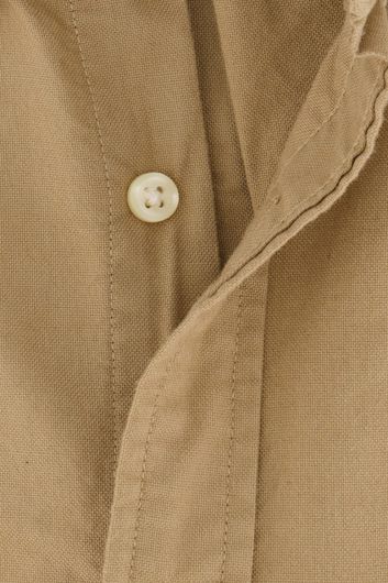 casual overhemd Polo Ralph Lauren Slim Fit beige effen katoen slim fit 