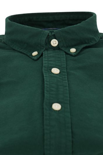 Polo Ralph Lauren overhemd slim fit groen effen met button down boord