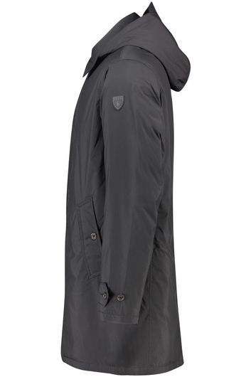 winterjas Polo Ralph Lauren zwart normale fit effen rits + knoop