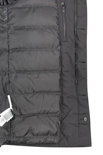 winterjas Polo Ralph Lauren zwart normale fit effen rits + knoop