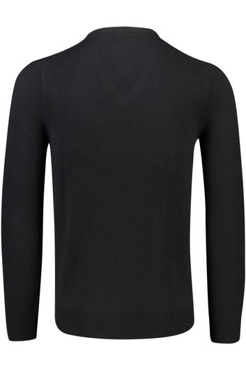 Polo Ralph Lauren trui v-hals zwart effen katoen