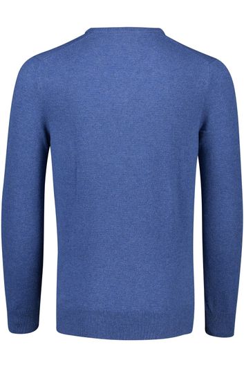 Polo Ralph Lauren trui v-hals blauw effen wol