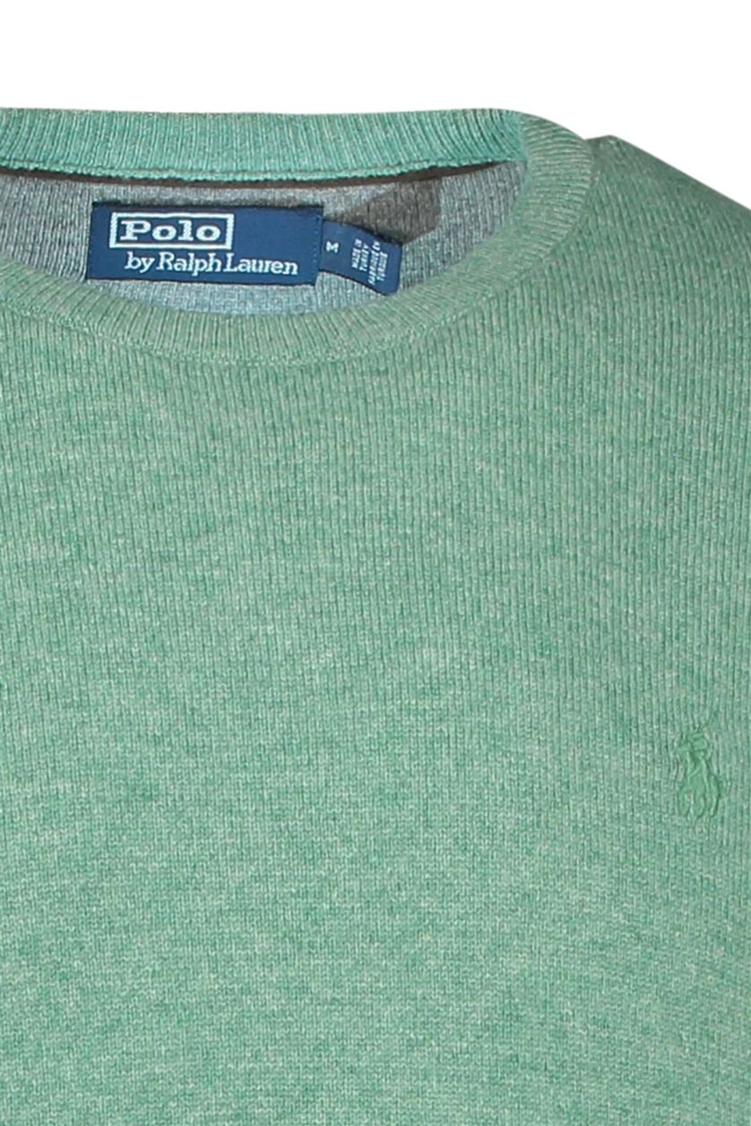 Polo Ralph Lauren trui groen effen merinowol ronde hals 