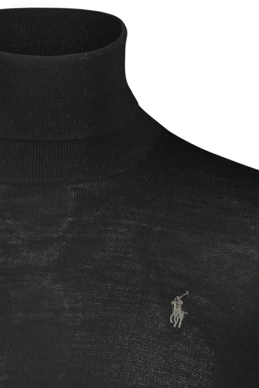 Polo Ralph Lauren coltrui zwart effen merinowol 