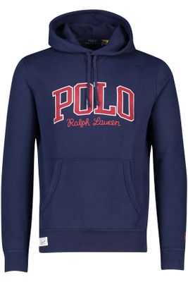 Polo Ralph Lauren Polo Ralph Lauren sweater donkerblauw effen katoen hoodie 