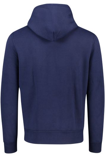 Polo Ralph Lauren sweater hoodie donkerblauw effen katoen