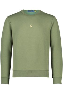 Polo Ralph Lauren Groene Polo Ralph Lauren sweater effen katoen ronde hals 