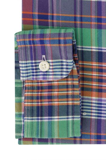 Polo Ralph Lauren casual overhemd Slim Fit slim fit paars geruit katoen