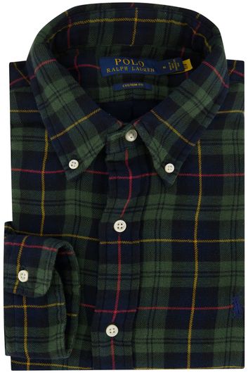 Polo Ralph Lauren casual overhemd normale fit donkerblauw geruit flanel
