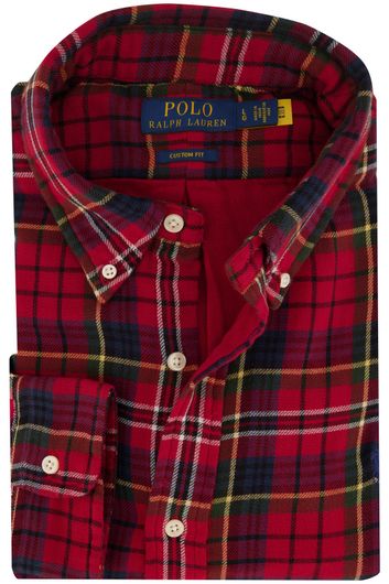 Polo Ralph Lauren casual overhemd normale fit rood geruit flanel