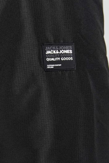 Jack & Jones Plus Size zomerjas zwart effen rits normale fit 