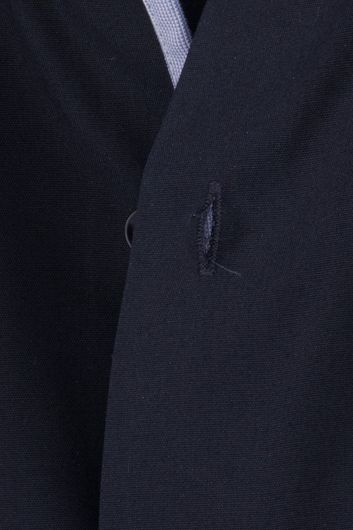 Seidensticker overhemd korte mouw Regular normale fit donkerblauw effen katoen