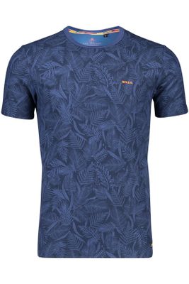 New Zealand New Zealand t-shirt  donkerblauw geprint katoen normale fit