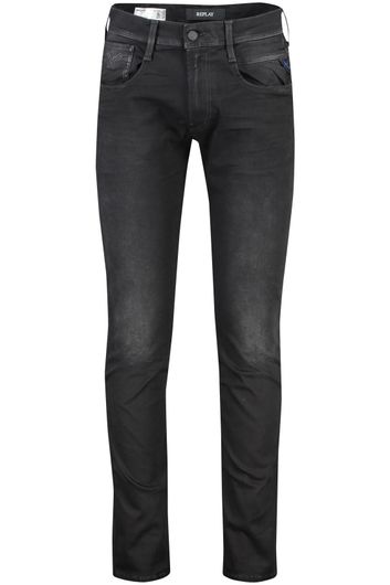 Katoenen Replay jeans zwart uni