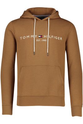 Tommy Hilfiger Tommy Hilfiger sweater bruin geprint katoen hoodie 