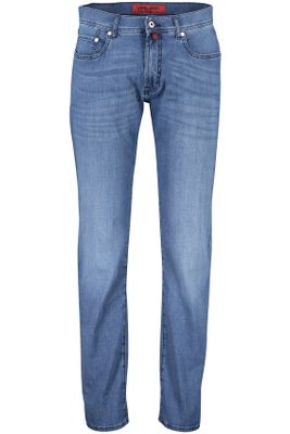 Pierre Cardin jeans Pierre Cardin blauw effen katoen Lyon