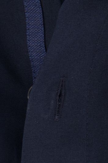business overhemd Olymp Luxor Comfort Fit donkerblauw effen katoen wijde fit 