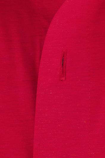 business overhemd Olymp Luxor Modern Fit rood effen katoen normale fit 