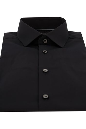 business overhemd Olymp Level Five zwart effen  extra slim fit 
