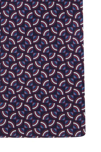 business overhemd Olymp Level Five paars geprint katoen extra slim fit 