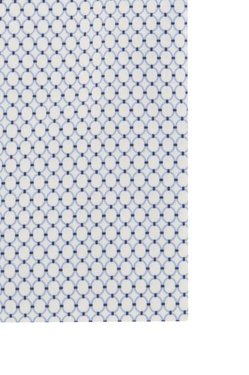 Olymp overhemd mouwlengte 7 lichtblauw wit geprint katoen