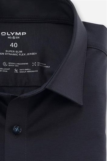 Olymp overhemd super slim donkerblauw ml 7