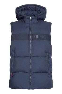 Tommy Hilfiger Tommy Hilfiger bodywarmer blauw geprint rits normale fit 