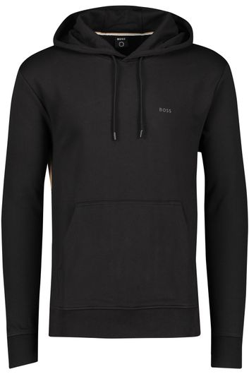 sweater Hugo Boss zwart effen hoodie 