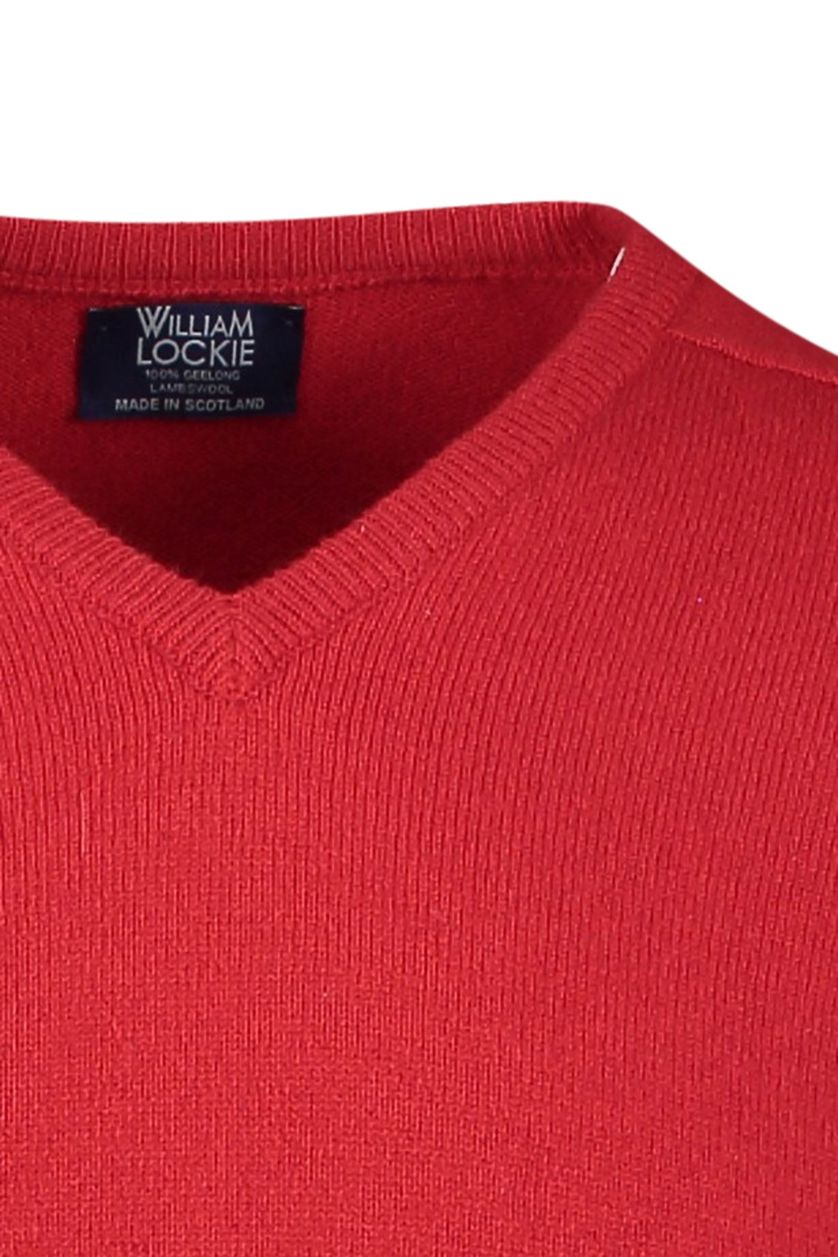 William Lockie trui rood effen