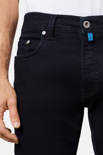Jeans donkerblauw Pierre Cardin katoen Tapered fit