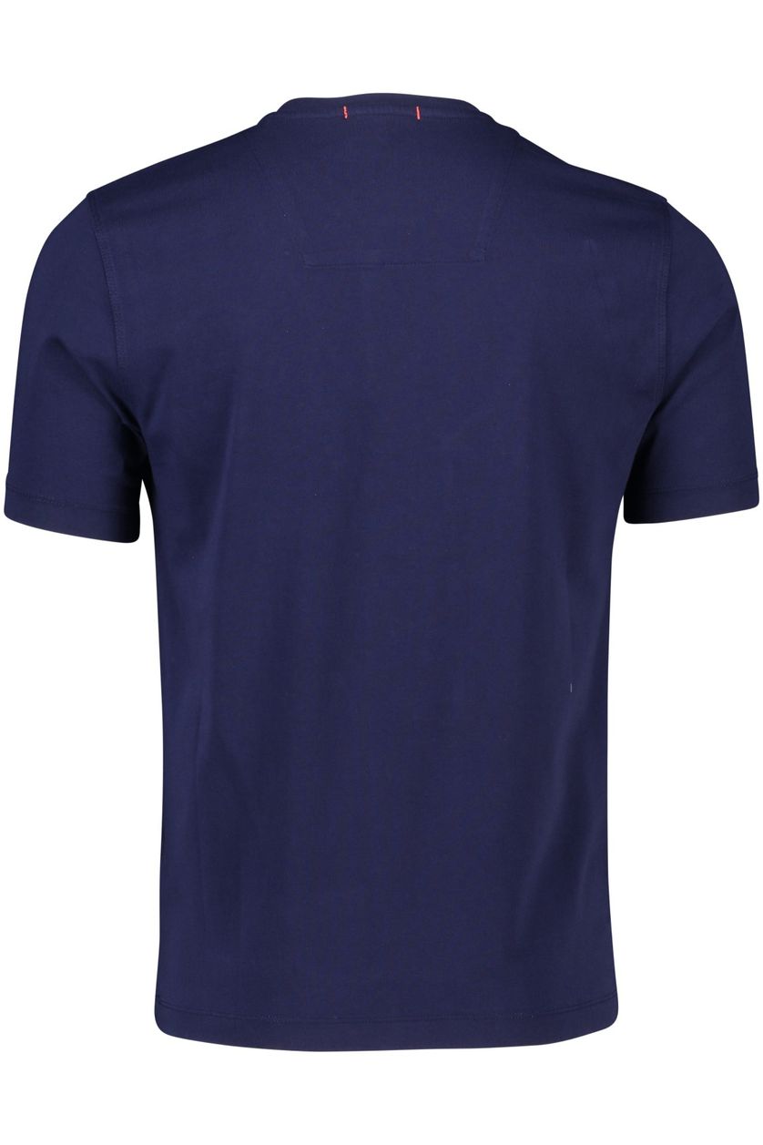 Aeronautica Militare t-shirt  donkerblauw geprint katoen wijde fit