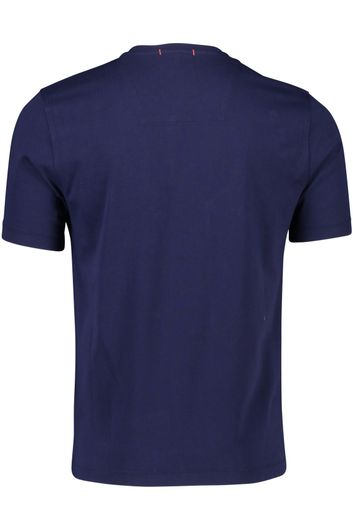 Aeronautica Militare t-shirt  wijde fit donkerblauw geprint katoen