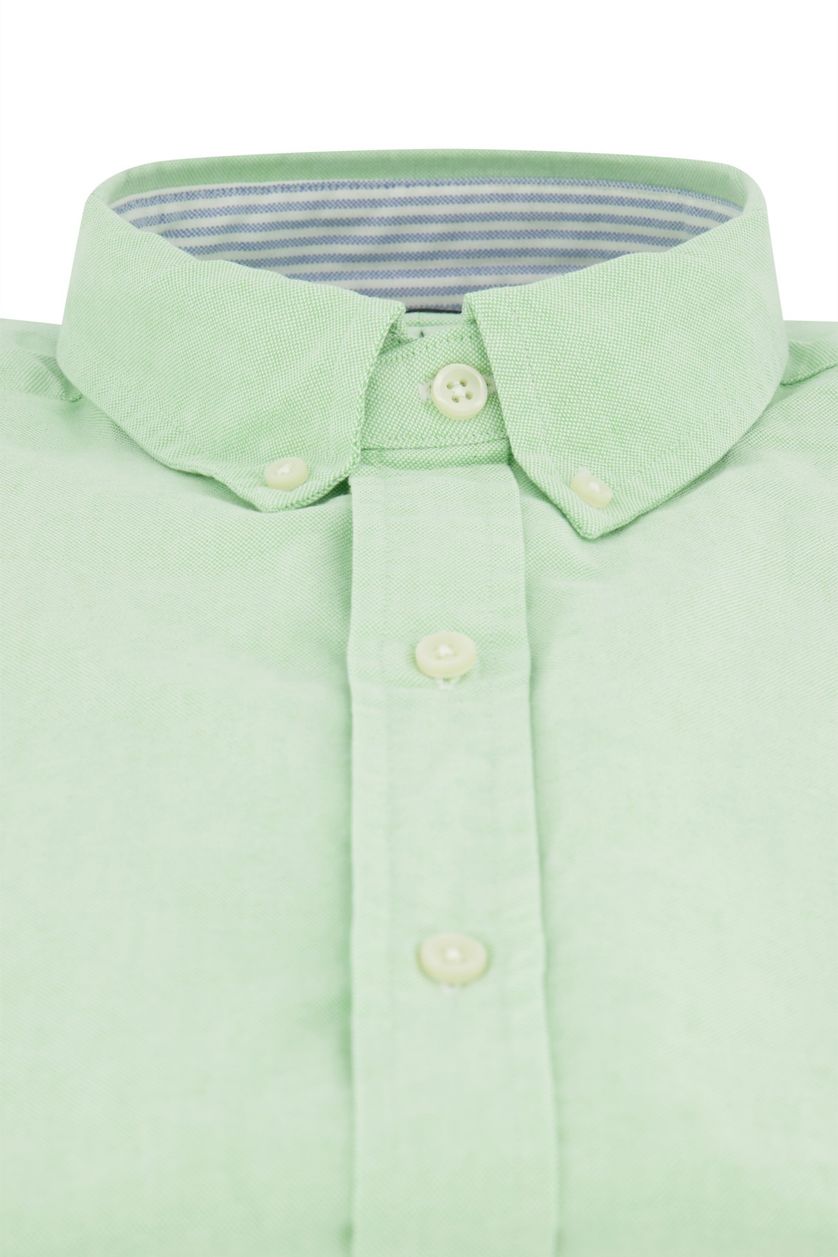 Polo Ralph Lauren casual overhemd Slim Fit groen effen 100% katoen 